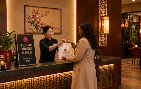 Pickup orders being coordinated for guests and staff.