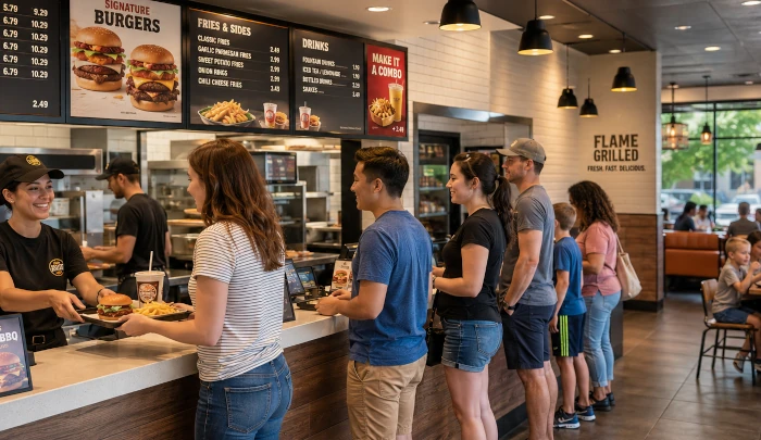 Quick service and counter service restaurant workflow.